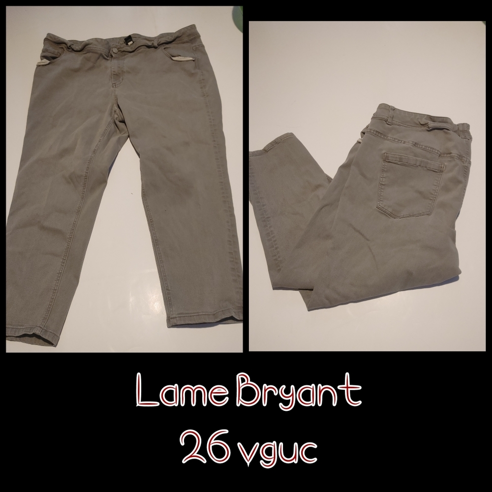 Lane Bryant grey skinny jeans